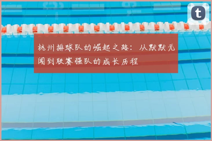 杭州排球队的崛起之路:从默默无闻到联赛强队的成长历程