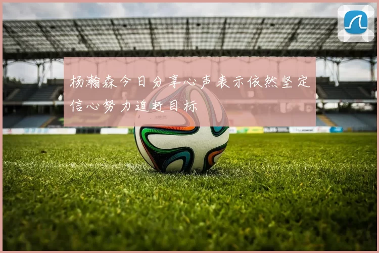 杨瀚森今日分享心声表示依然坚定信心努力追赶目标