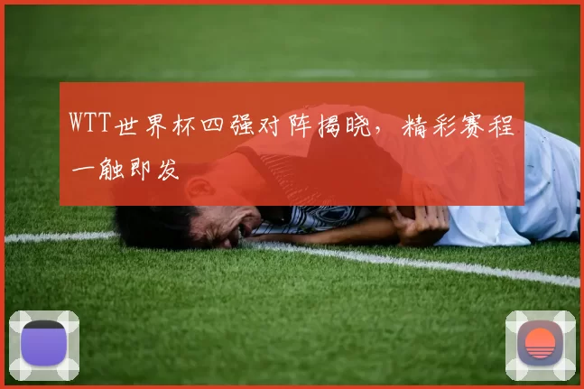 WTT世界杯四强对阵揭晓,精彩赛程一触即发